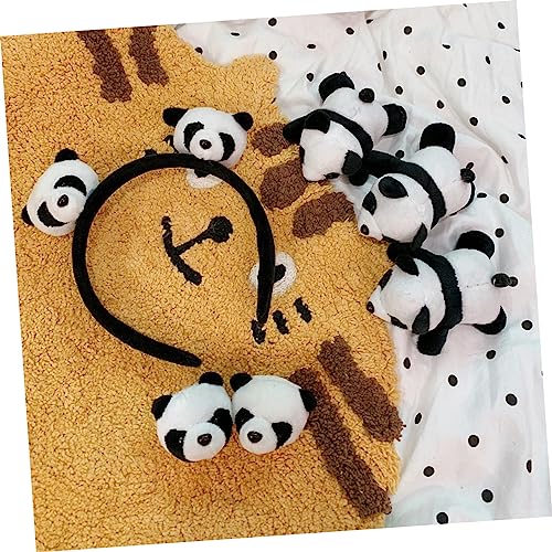 Brooch panda de finition soignée avec motifs géométriques pour accessoires mode