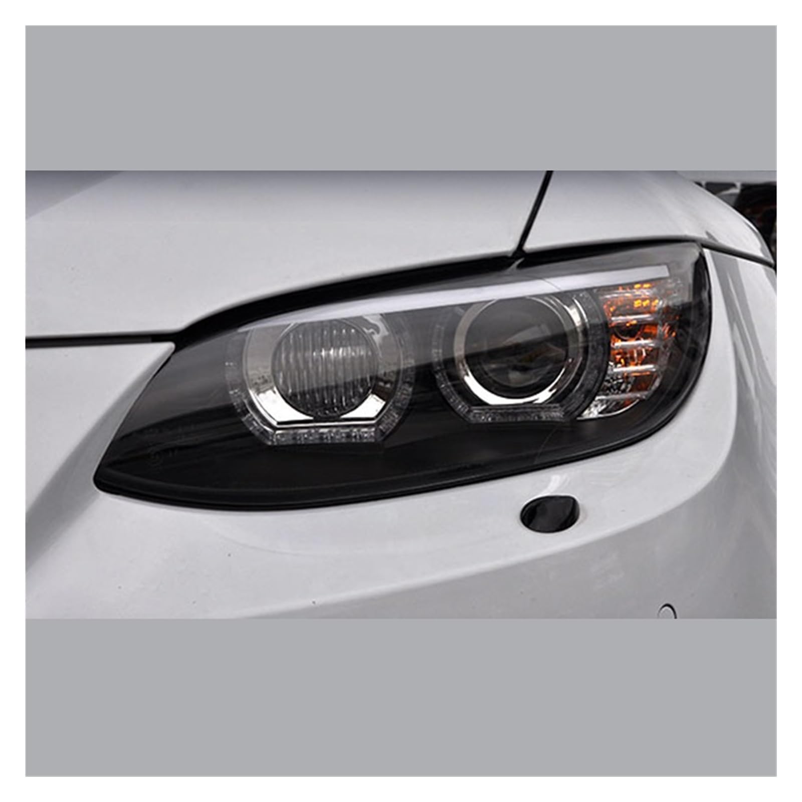 Reflektor do stylizacji samochodu kompatybilny z BMW E92 LED przednie światła 2006-2012 E93 330i lampa czołowa DRL sygnał obiektyw projektora akcesoria samochodowe (Color : No bulb in low beam)