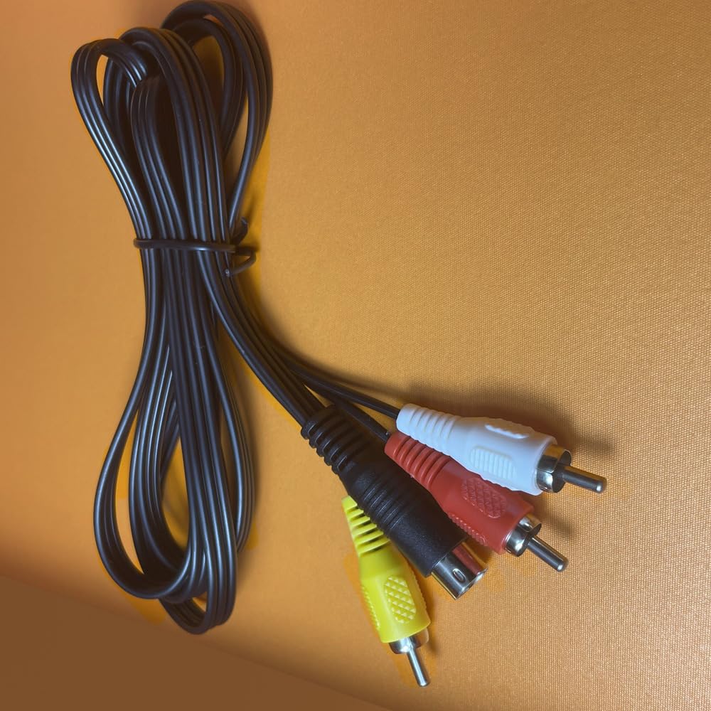 Cable AV De 6 Pies Para Genesis 2 Y 3 - Conexión RCA Para Audio Y Vídeo (reemplazo Para Modelos MK-1631 Y MK-1461)