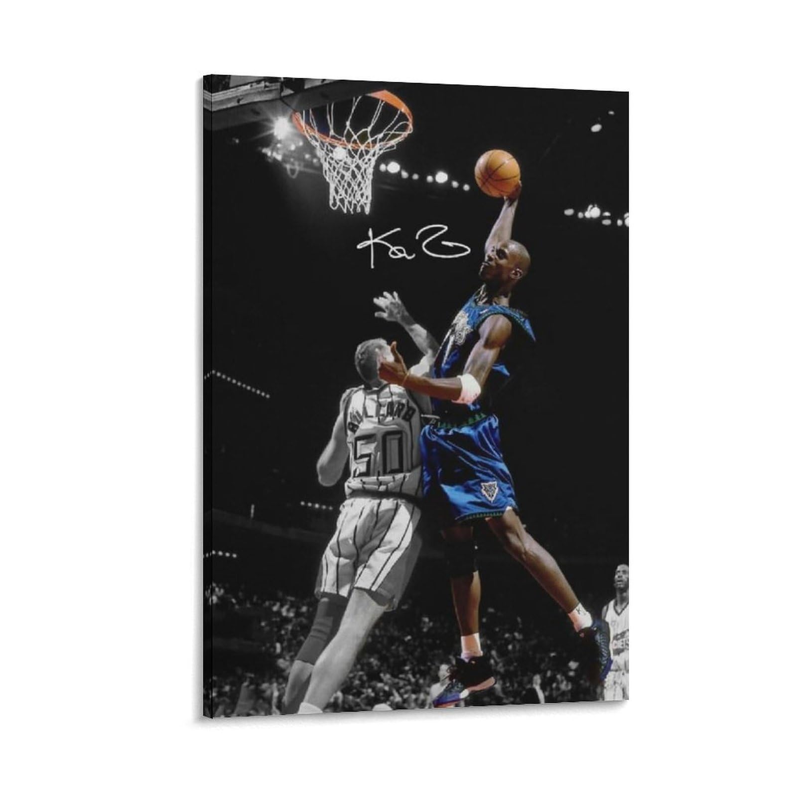 ASUIU Kevin Garnett Canvas Poster Print Photo Art Painting Canvas Poster Home Modern Decor Posters 16x24inch(40x60cm)