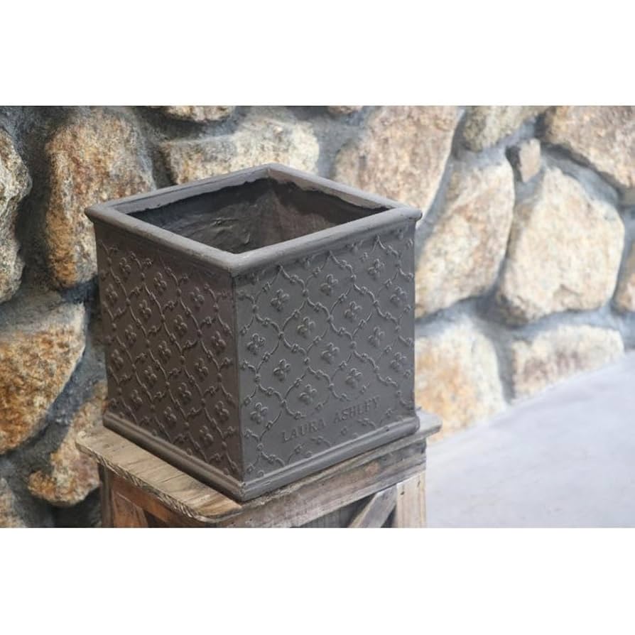 ローラアシュレイ ファイバークレイ プランター キューブライト 27cm