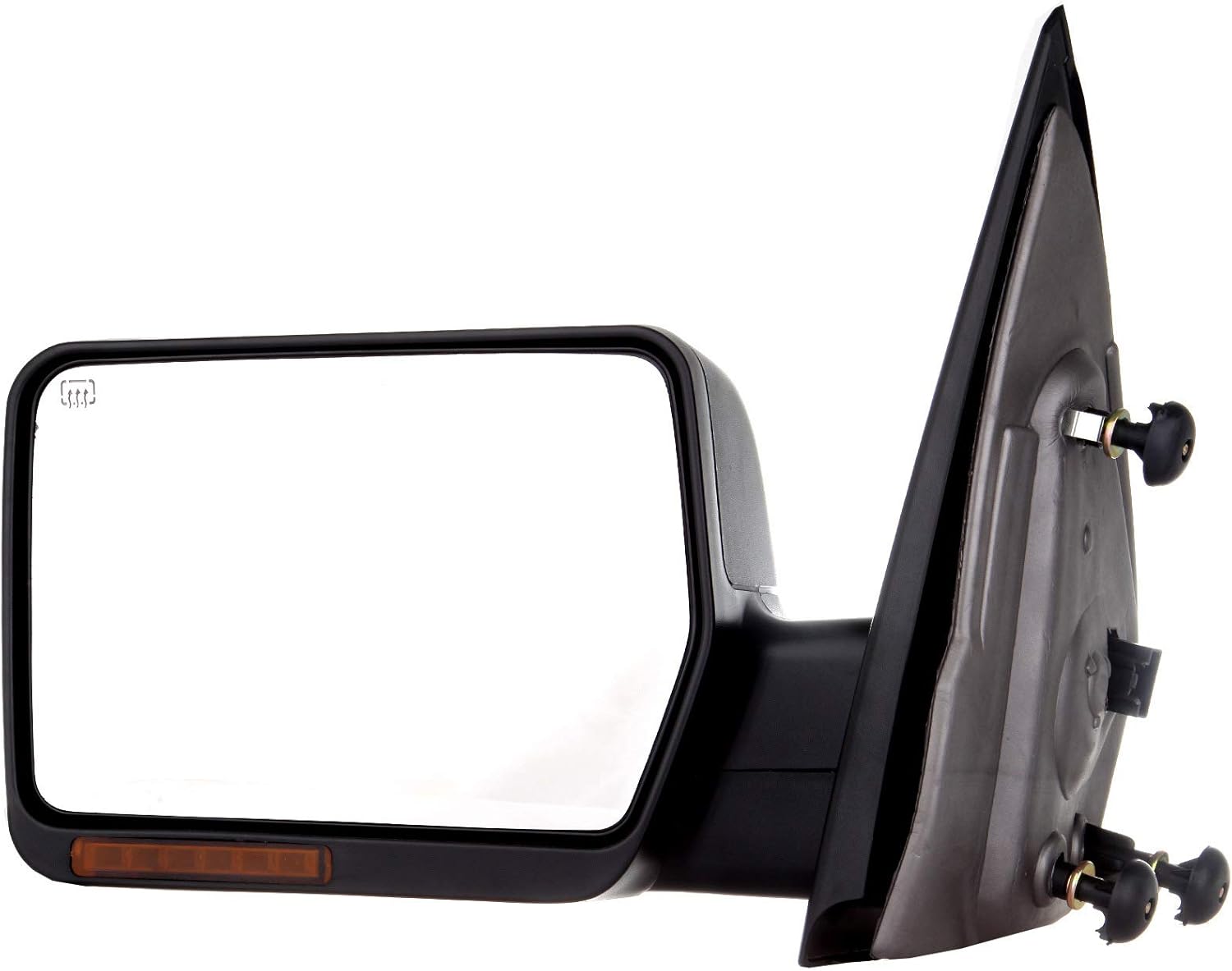 Driver Side Mirror Power Adjusted Heated Turn Signal Light Towing Mirror Compatible for 2004 2005 2006 for Ford for F150 Pickup Truck Black Left Tow Mirror 1PC