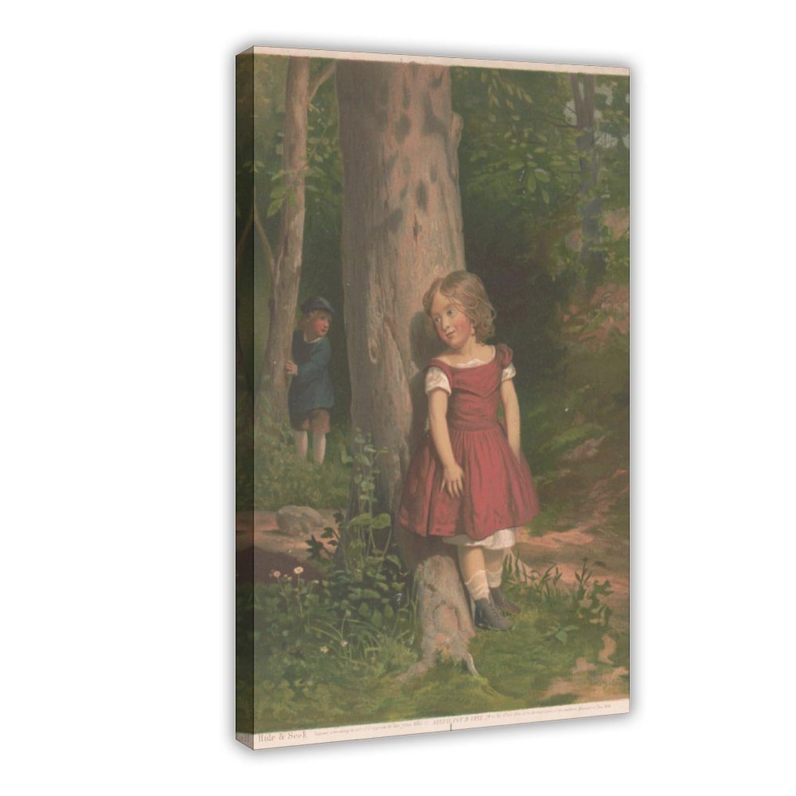 MWCGHA Hide & Seek Canvas Poster for Office Decor Gift