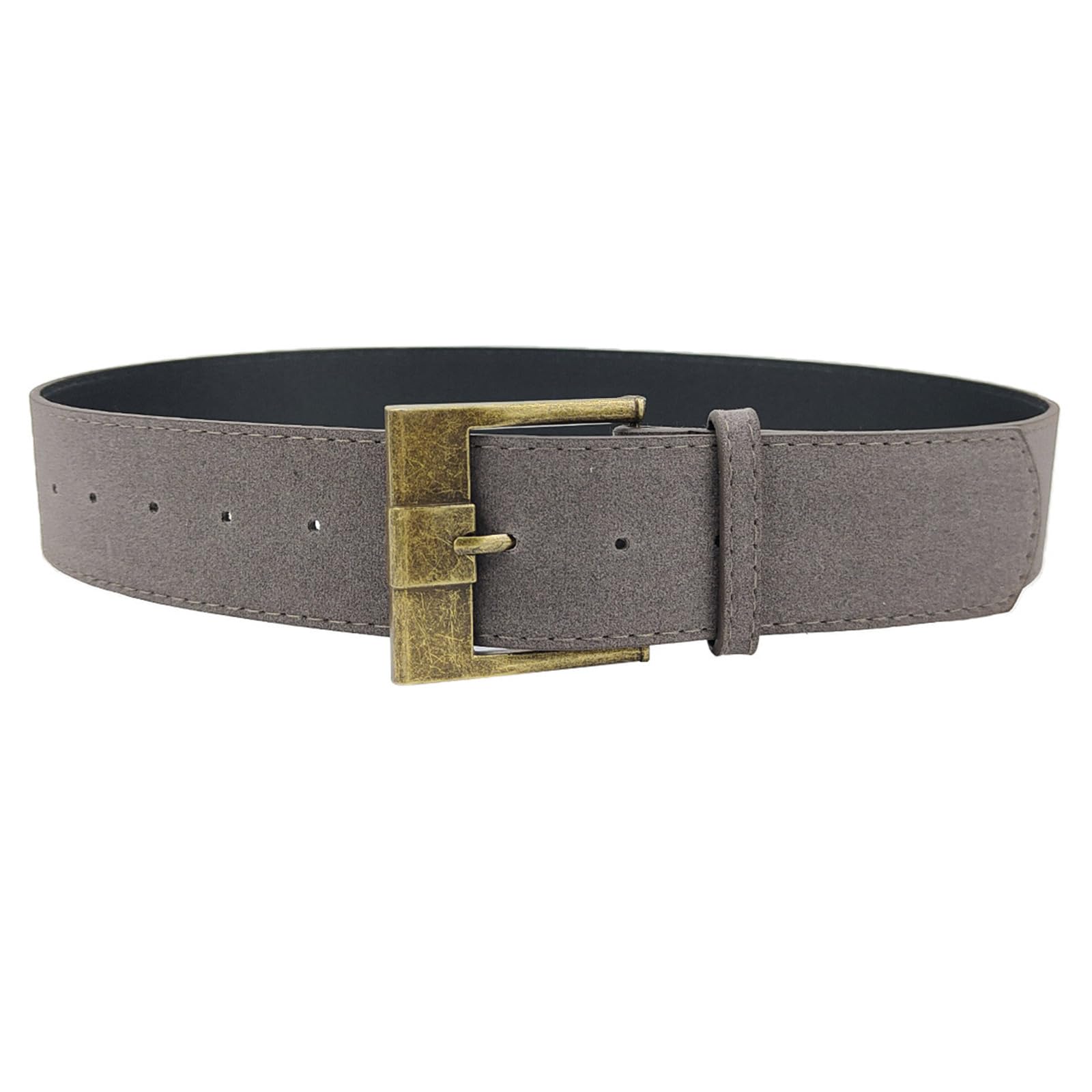 Ruarby Unisex Gray Vintage Wide Waist Belt Elastics Women Waistband Durability Stylish Waist For Everyday And Special Event Women's Retros