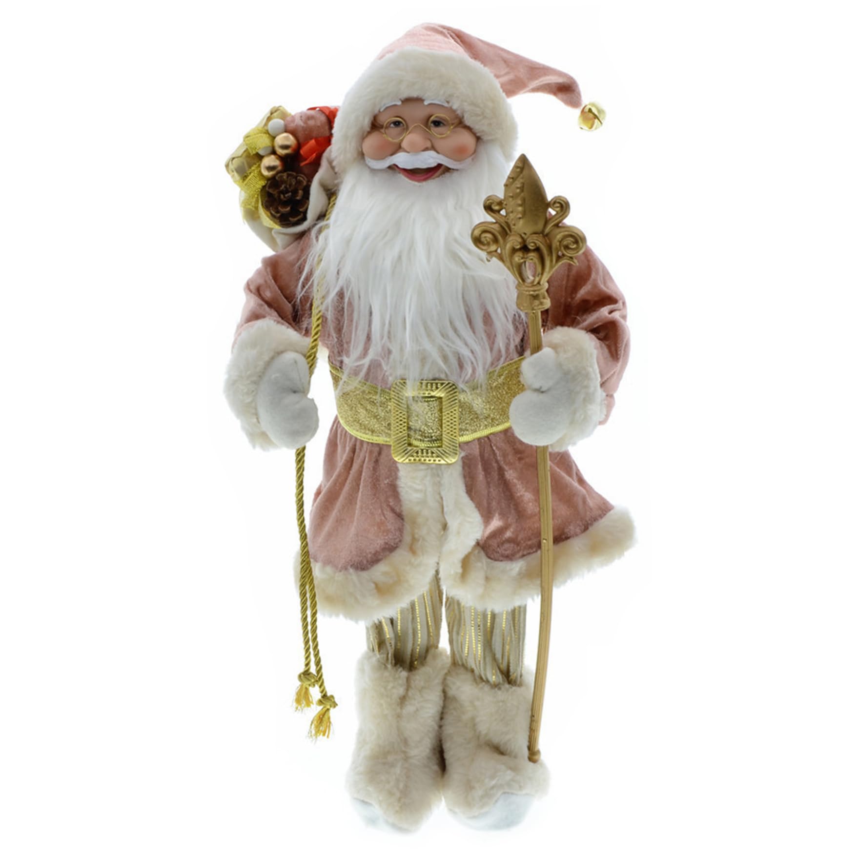Poupée de Noël et figurines du Père Noël de 17,7 pouces à offrir en cadeau