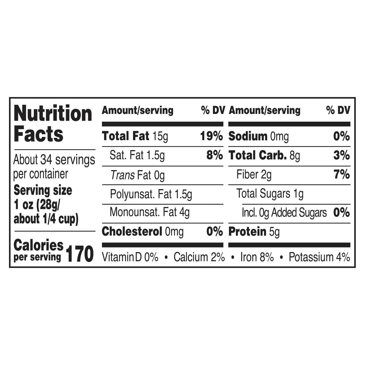 Unsalted Deluxe Mixed Nuts, 34 oz Resealable Jar (Pack of 2) - Cashews, Almonds, Pecans, Pistachios & Hazelnuts - No Added Salt - Peanut Free, Heart Healthy Snack