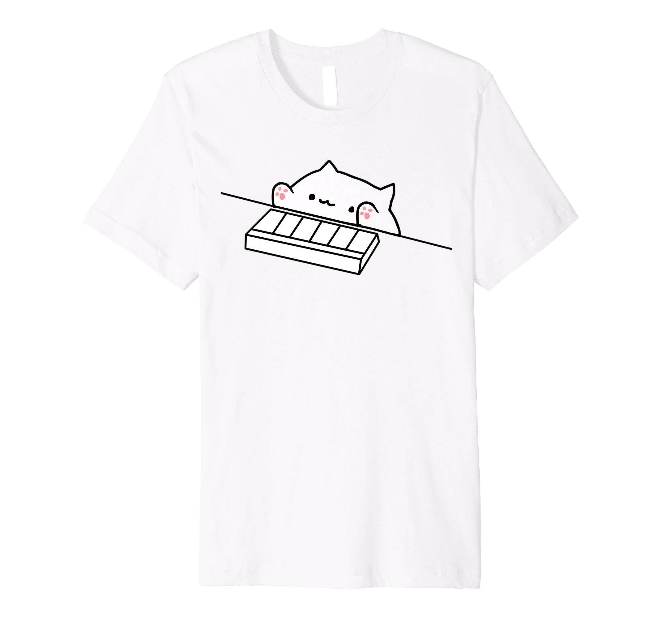 Bongo Cat Playing Piano Funny Meme Shirt T-Shirt