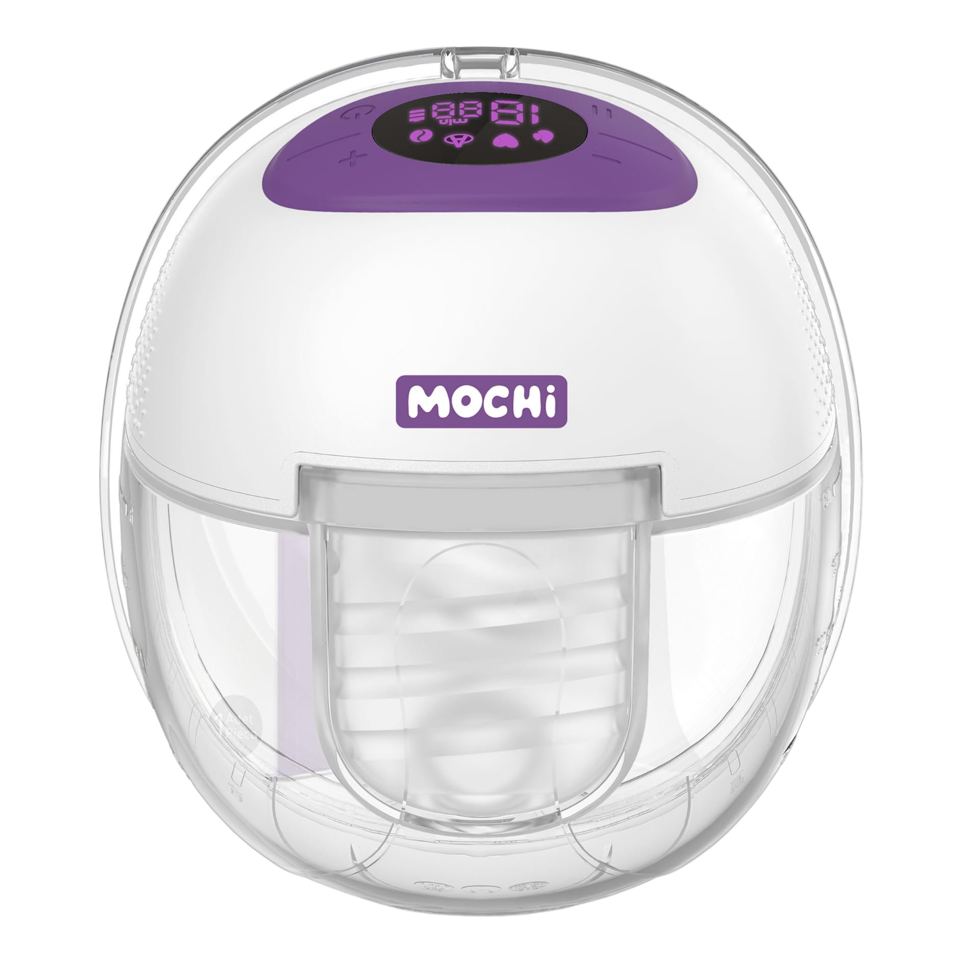 Mochi Tragbare Milchpumpe - Kabellos, Leise & Freisprecheinrichtung - 4 Modi & 15 Stufen - Smart Memory, Digital Display & Auto Shut-Off - Tragbare & Bequeme Elektrische Pumpe für Stillende Mütter