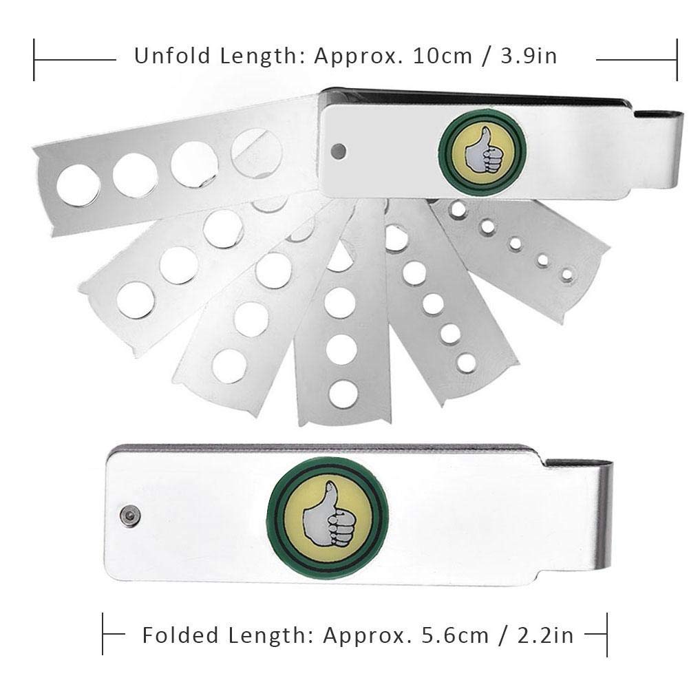 Strumento di misurazione gemma, strumento di misurazione del calibro del ventilatore del diamante Accessorio dell'attrezzatura di gioielleria per la misura della dimensione di gemma, diamante, pietra