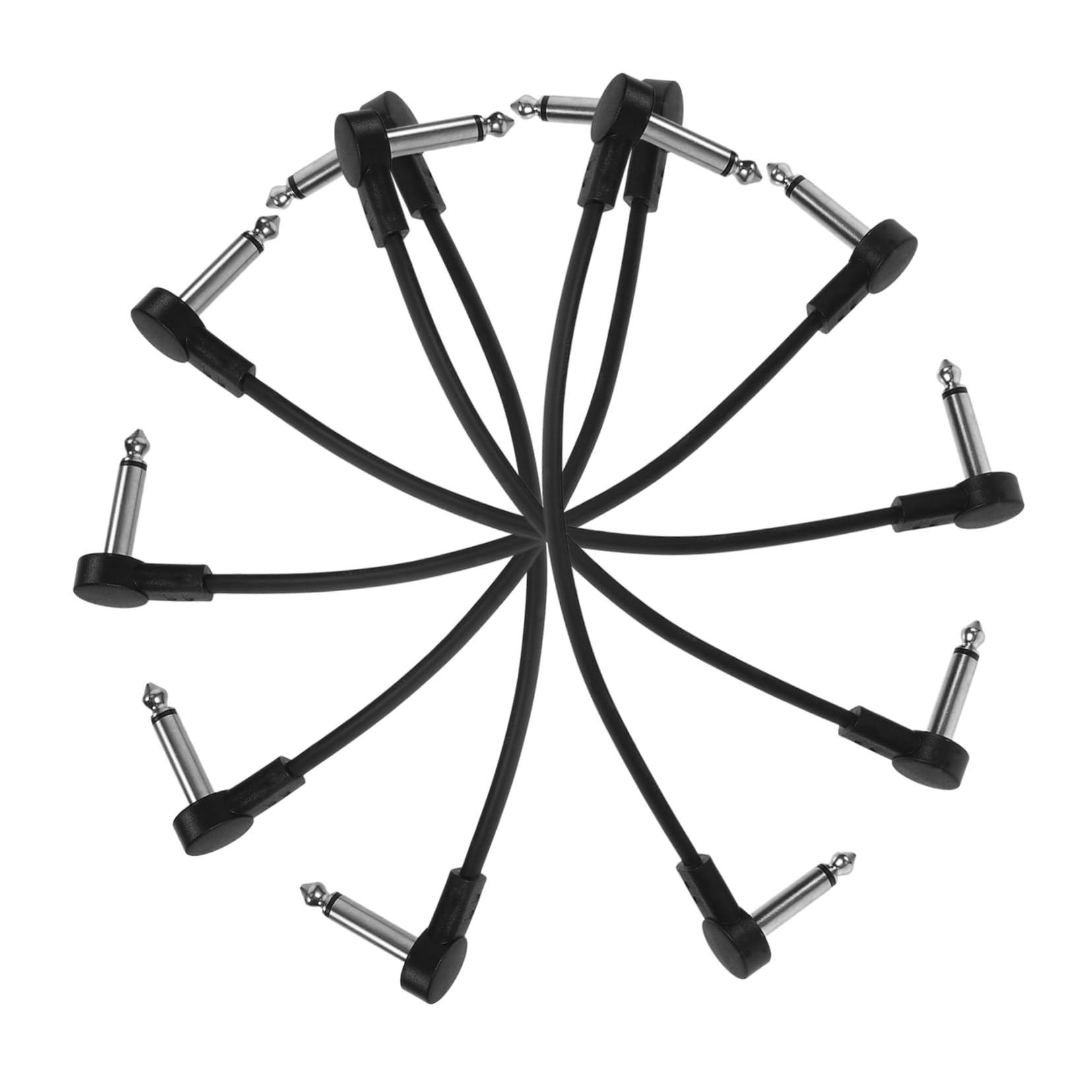 2 Sets Pedal-patchkabel Gitarren-patchkabel Leicht für Musiker Unterwegs 6 Stück