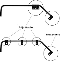 Vista 2 de 1 par de barras de soporte para colgar lodo en ángulo y 1 par de cinta reflectante con solapa de barro con accesorios para semirremolque