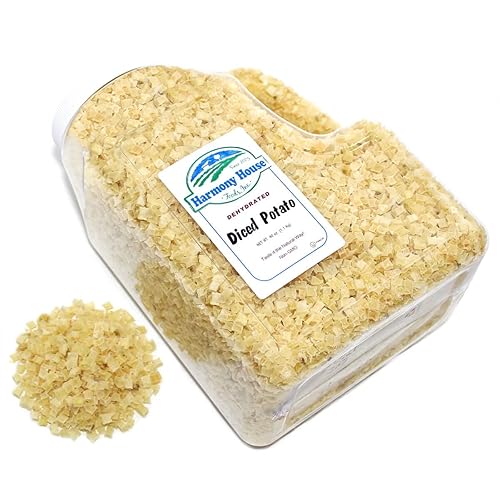 Miniatura 7 de Harmony House Foods Patatas deshidratadas en cubitos - Piezas de papa secas, para papas fritas, guisos, sopas, papas fritas caseras y más, 40 onzas