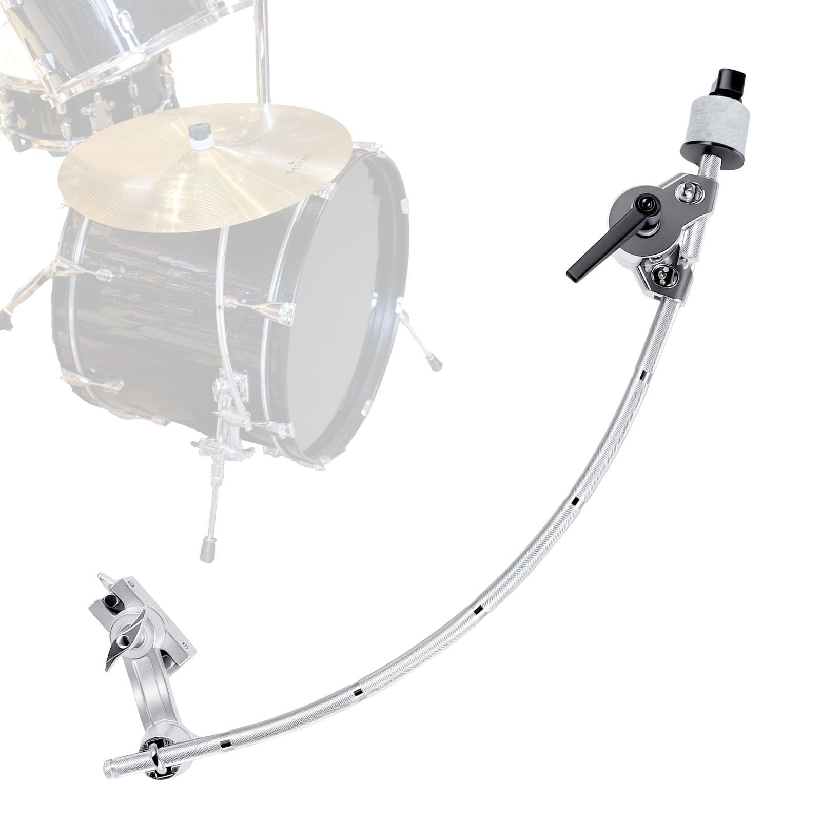 EASTROCK Snare Drum Cymbal Clamp，Cymbal Expansion Clip,Silver