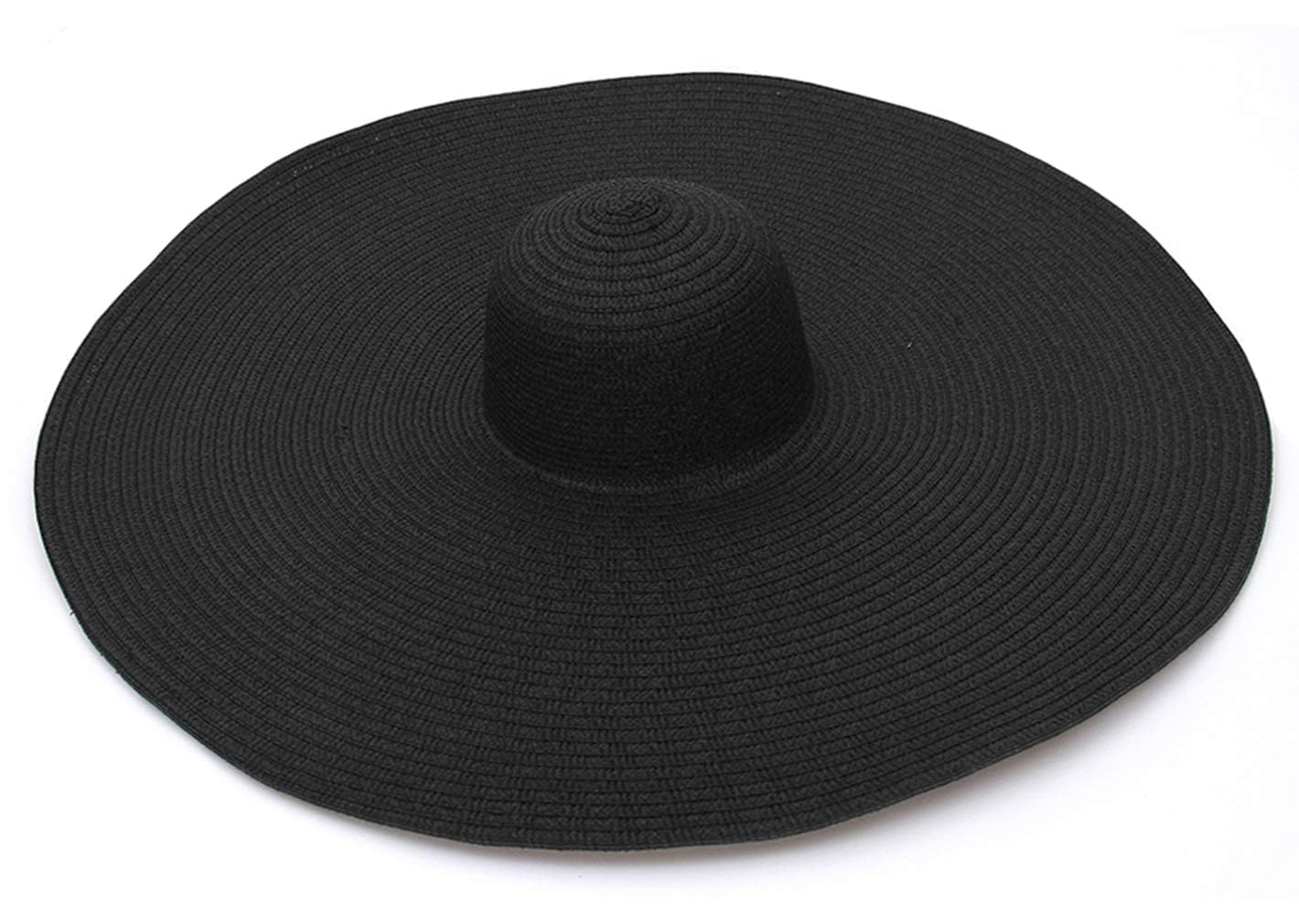 GEMVIE Sombreros de Paja de Mujer Pamelas para Mujer Playa Moda Grande Anti-Ultravioleta Plegable Sombrero de Sol para Vacacion Playa