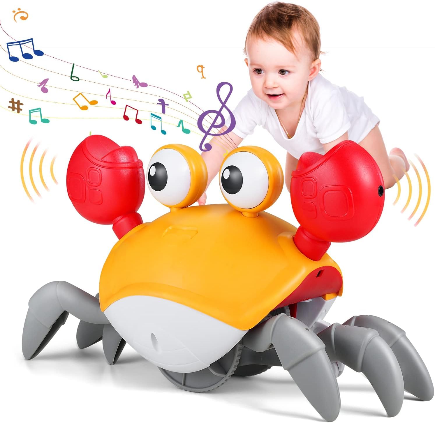 KIPA GAMING Toddyz Crawling Crab Baby Musical Kids Toy with Led Lights & Rechargeable Battery | Interactive Early Learning and Entertainment Toys for Kids Toddlers & Infants | Tummy Time Dancing Toys (B0CNSZRS8S) Amazon Price History, Amazon Price Tracker