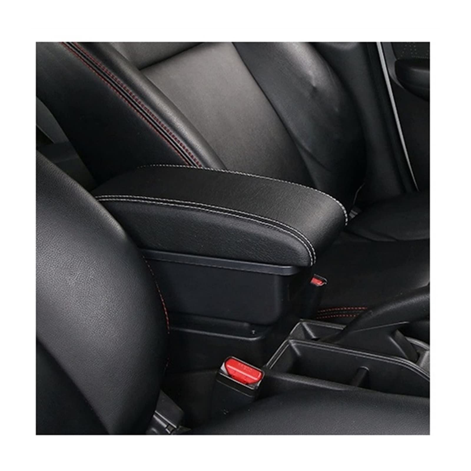 Baiqimv For Toyota For Aygo BJ Car Armrest Box Car Accessories Interior USB Charging Dual Layer Center Storage Box