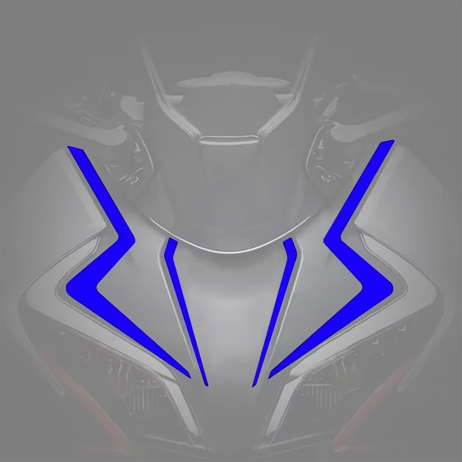 Reflective Head Stickers Front Fairing Stickers Vinyl Decal with Strong Stickiness Compatible with CFMOTO 450SS 2023 2024 2025,Racing Style,Red,CFMOTO 450SS Accessories