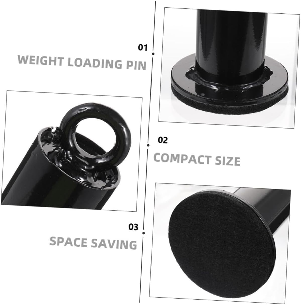 HANABASS 2Pcs Weight Plate Rack Storage Holder for Barbell Plates Arm Muscle Training Equipment Compatible Cable Pulley Systems