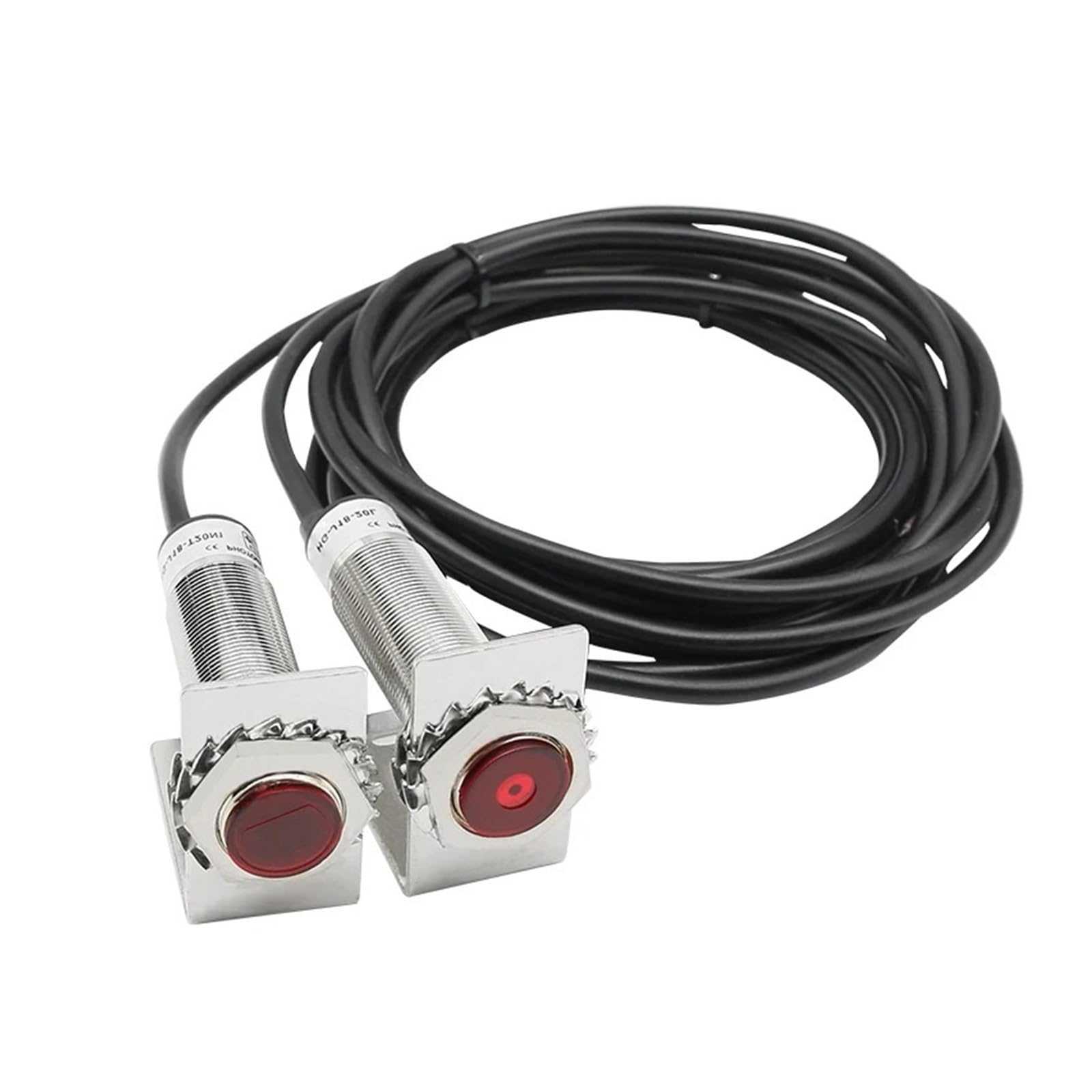 Evite falsas lecturas con el sensor fotoeléctrico HG-J18-T20 láser visible de 20m