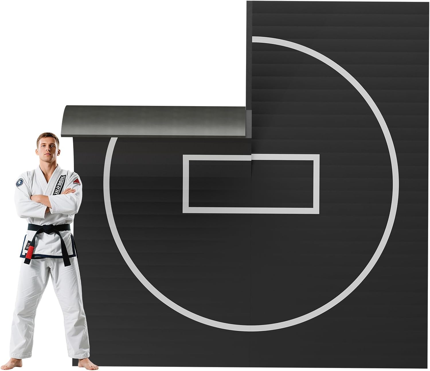 5'x10'/10'x10'/8'x8' Wrestling Mat for Home - Durable BJJ Jiu Jitsu Mats, In Home Wrestling Mats, Wrestling Mats for Garage, Flexi Roll Judo Mat for MMA, Grappling, Martial Arts & Boxing