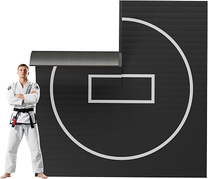 Multi-Size Foam/Inflatable Wrestling Mat - Durable Jiu Jitsu Mats, 10x10 Wrestling Mats for Home, Flexi Roll Judo Training Mat for MMA, Grappling,BJJ, Martial Arts & Boxing