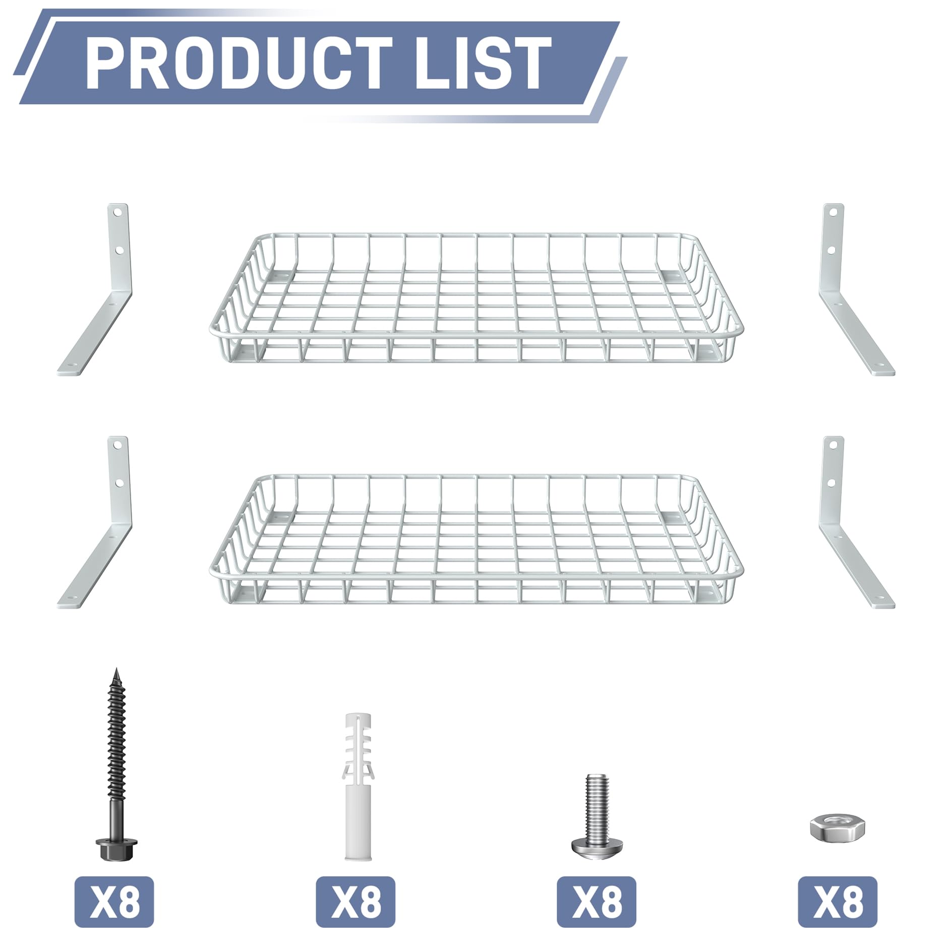 Snapklik.com : WALMANN Wall Shelves, 12 18 Inch Wall-Mounted Storage ...