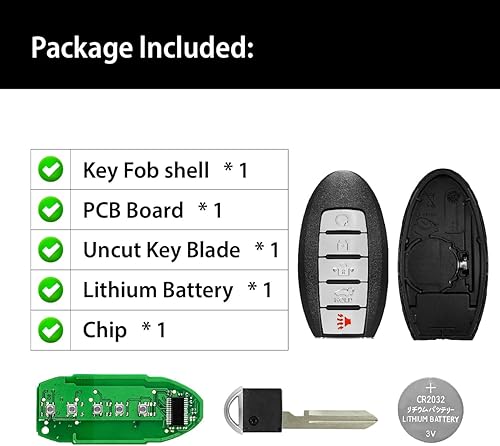 Miniatura 6 de Control remoto de entrada sin llave KR5TXN7 434MHz 5 botones de repuesto para Nissan Murano Pathfinder Infiniti QX60 2019 - 2020