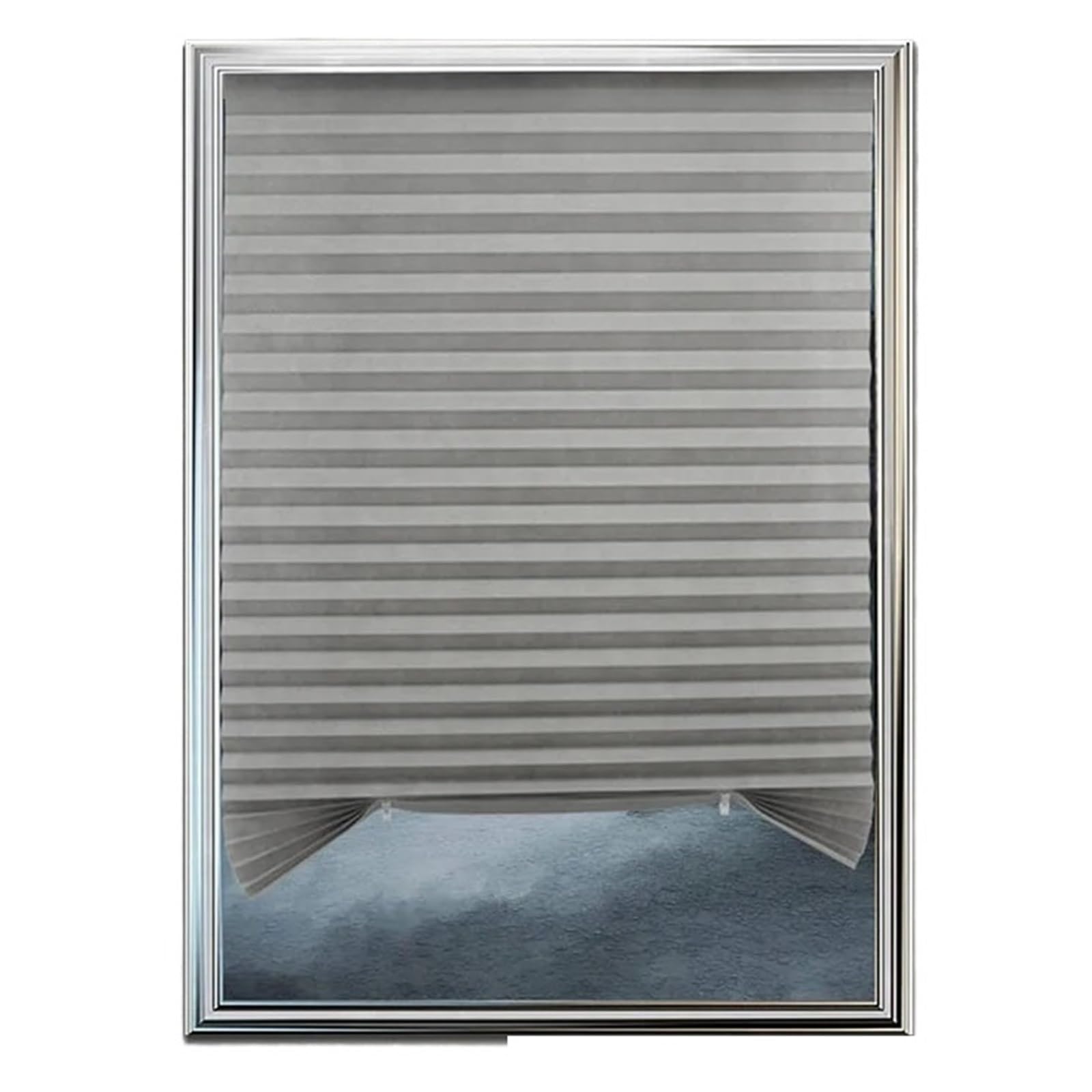 Store plissé temporaire occultant en tissu non tissé noir autocollant plusieurs tailles