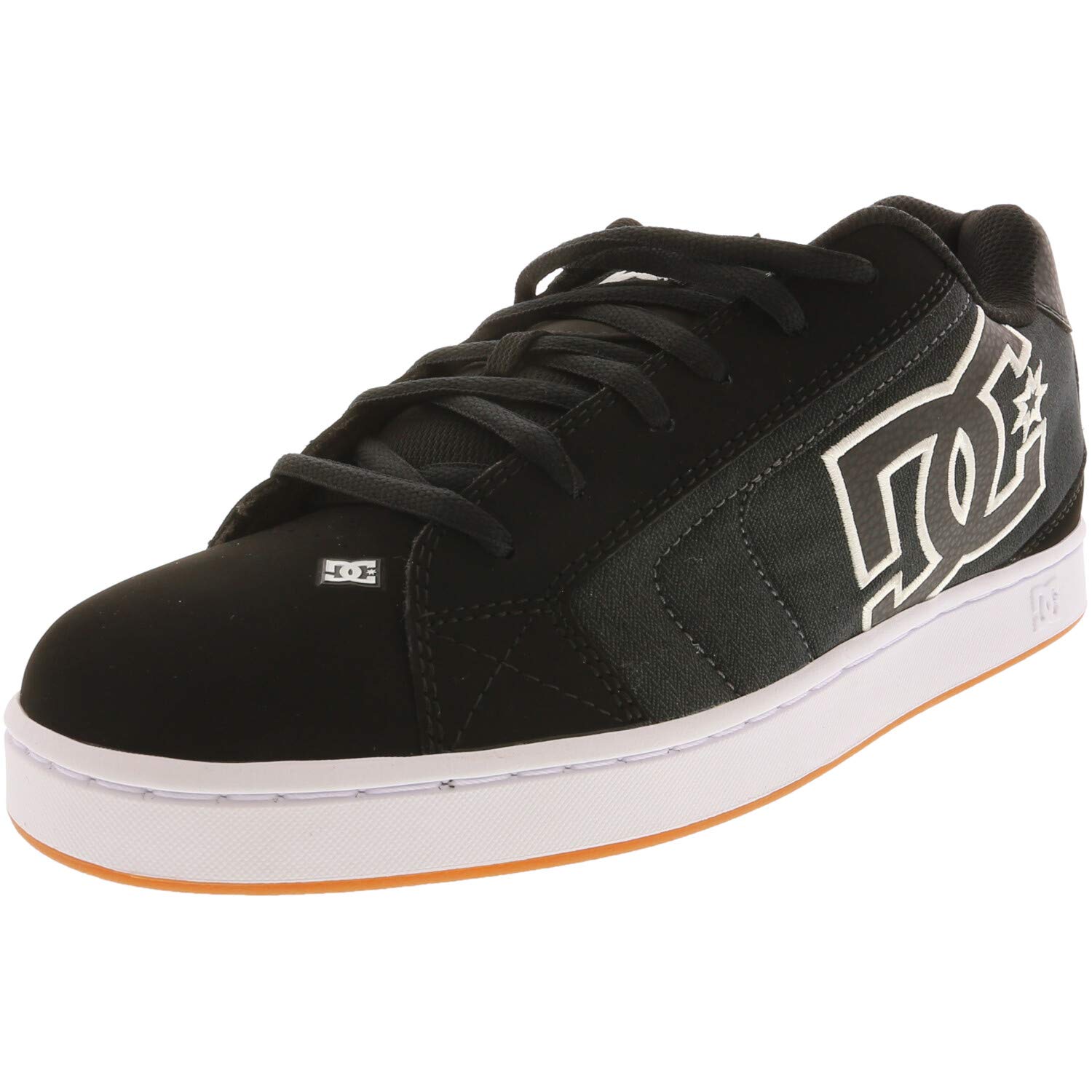 DC Men's NET SE Skate Shoe, Black/Herringbone, 9 Medium US