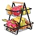 Imagen de Fruteros de Cocina, Cesta para Fruta de 2 Niveles