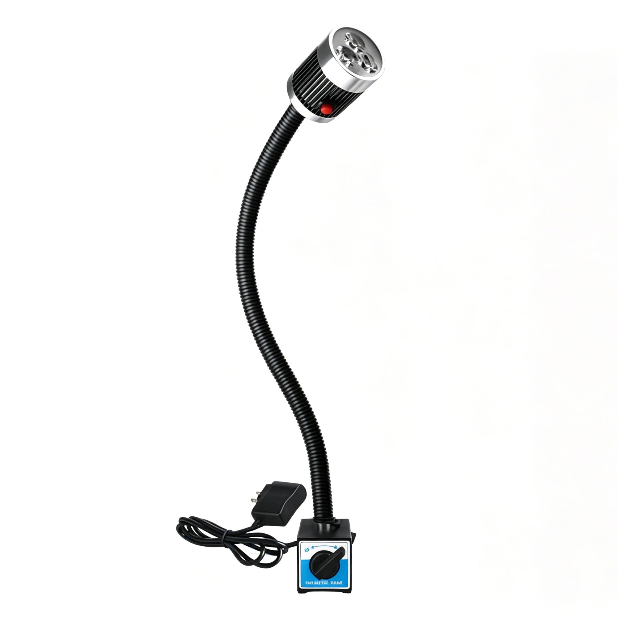 LED Work Light with Magnetic Base, Machine Flexible Gooseneck Light, for Lathe Milling, Drill Press, Industrial Lighting(6W,110-220V)
