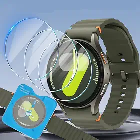 Película de vidro temperado para Samsung Galaxy Watch 7, película de vidro temperado HD de três tamanhos de alta sensibilidade (40 mm)