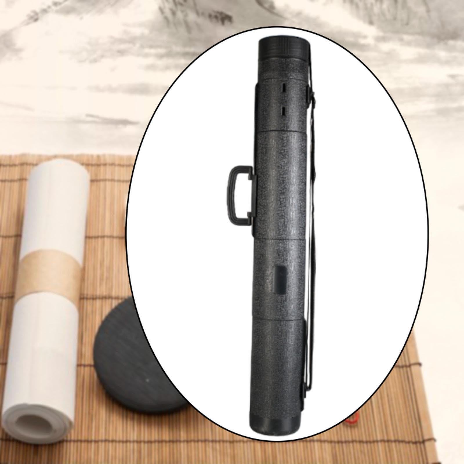 Tubo para Póster Redondo, Estuche de Almacenamiento para Cañas de Pescar, Tubo de Protección, Tubo Extensible para Póster para Dibujos Técnicos, 12cm L 78 to 140 Cm