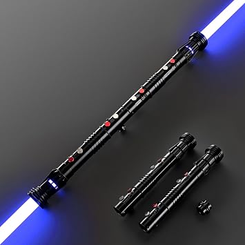DAMIENSABER Xenopixel V3 Sensitive Motion Control Light Saber, 34 Sound Fonts Smooth Swing Light Sabers with Infinite Color Changing, Metal Hilt Dueling Saber for Adults with Customized Function
