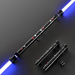 DAMIENSABER Xenopixel V3 Sensitive Motion Control Light Saber, 34 Sound Fonts Smooth Swing Light Sabers with Infinite Color Changing, Metal Hilt Dueling Saber for Adults with Customized Function