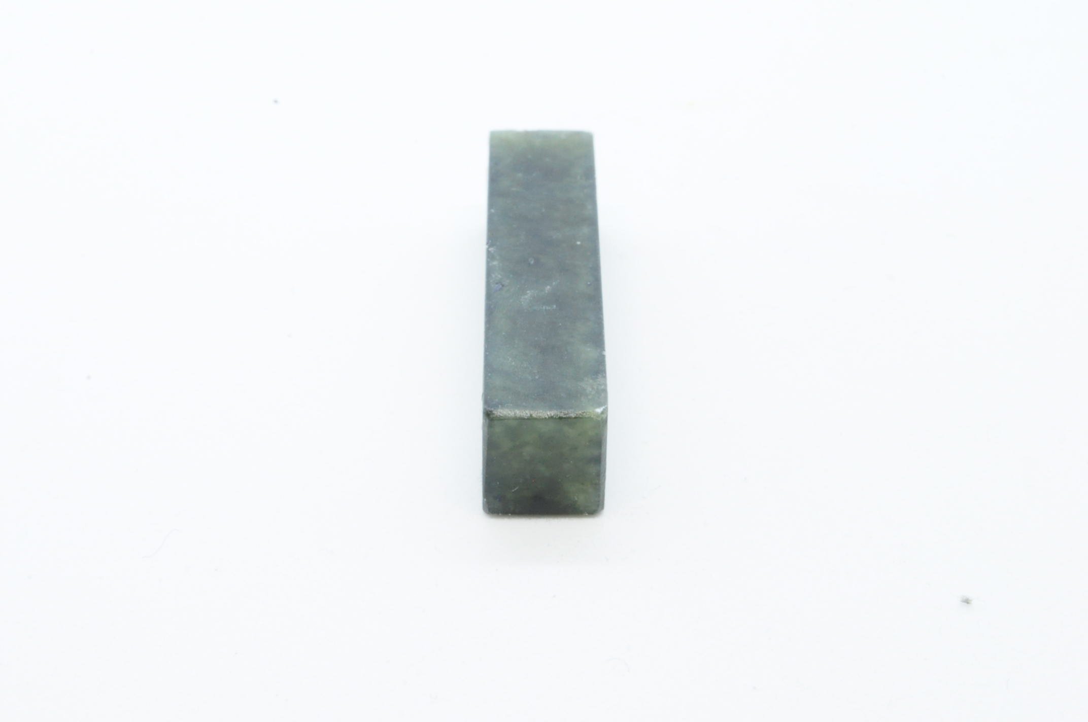 □H.F□ 丹東黒緑凍石 3.0×3.0㎝ 正方形 古印材 印材 雅印 石材 篆刻 