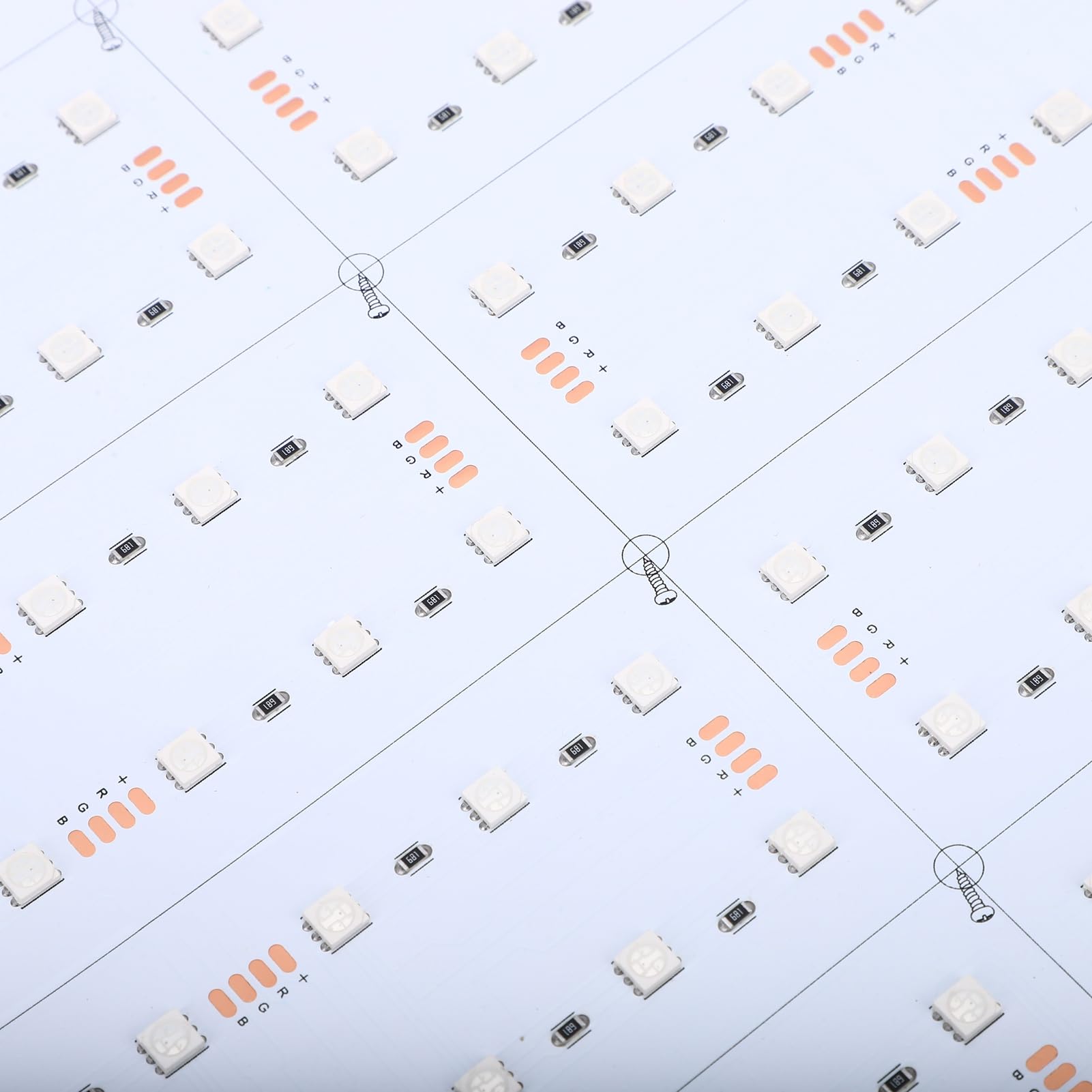 Topiky LED-Hintergrundbeleuchtungsfolie, 20 Stück, Flexible RGB-Lichtpaneele für den Heim- und Hotelgebrauch, 245 X 500 Mm