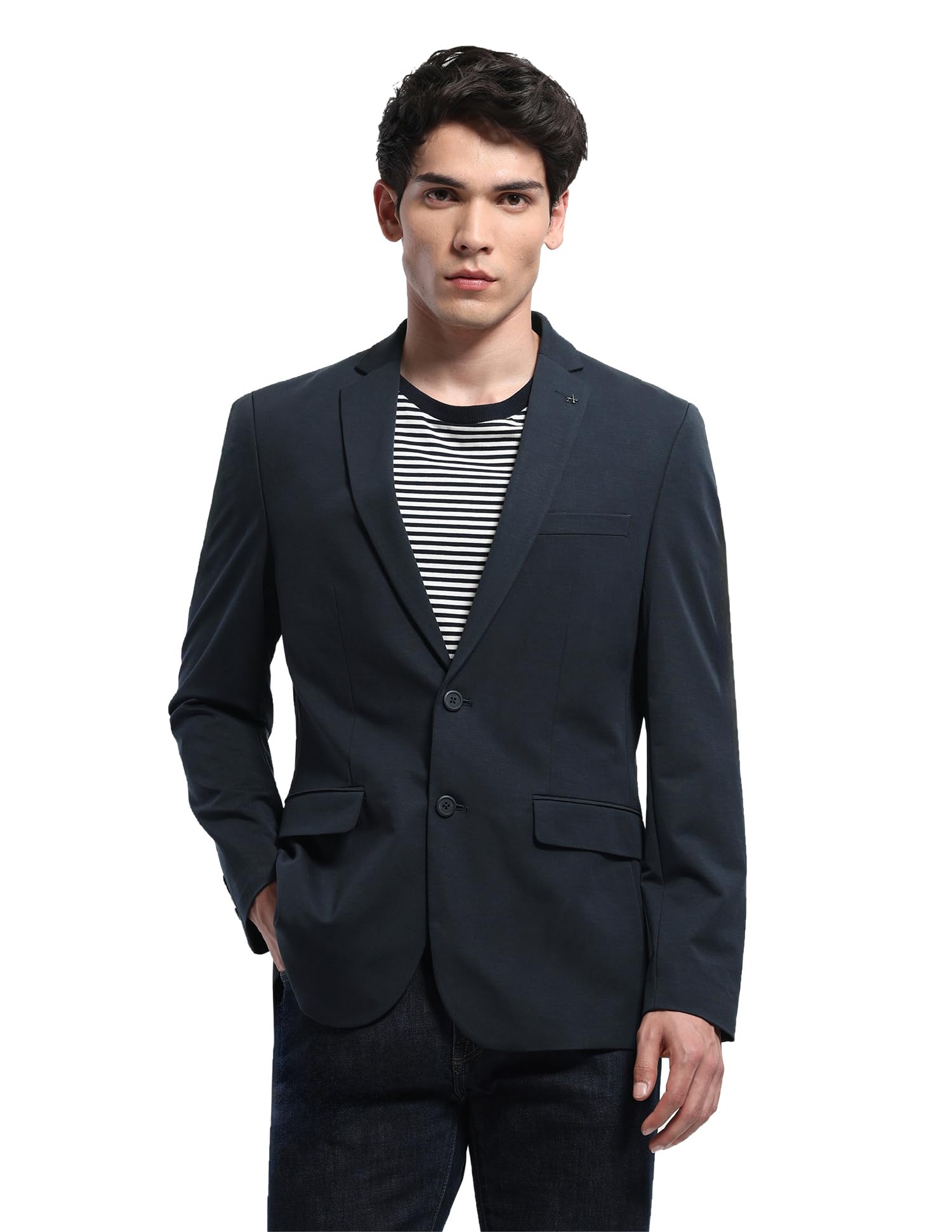 Men's Zero Calorie Slim fit Heathered Blazer-image-37