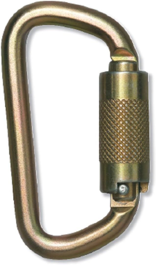 YOKE N250G-CP - (Qty=10), 10 MM GATE OPENNING, Steel Carabiner with PIN, TWISTLOCK, ANSI/CSA/CE, 40 kN