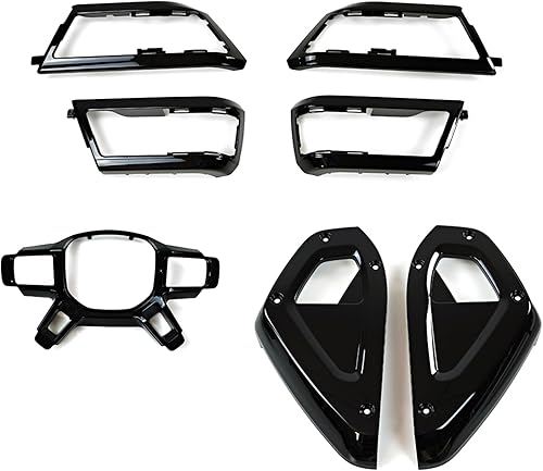 YERMAOYI Juego de 7 piezas para cubierta de panel interior, accesorios para marco de panel de volante, accesorios para Land Rover Defender 110