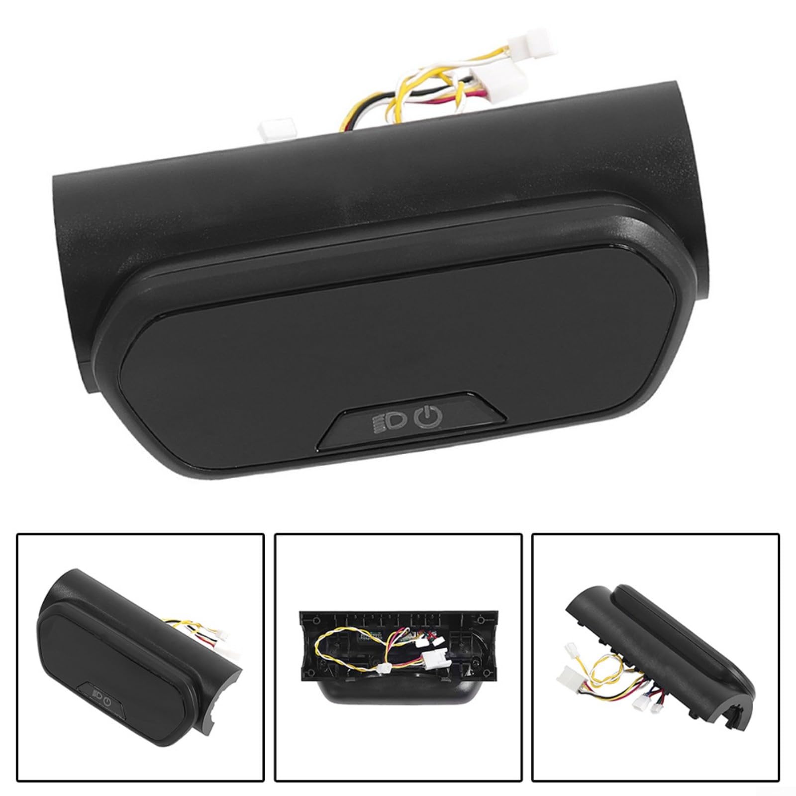 Conjunto de tablero ABS para scooter eléctrico Ninebot E2 E2 Plus, panel de interruptor, tablero de visualización de instrumentos, parte negra