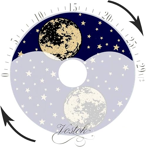 Reloj de pared exclusivo de madera de roble macizo, sin tictac, mecánico, especialidad de fase lunar, esfera móvil, regalo, decoración del hogar