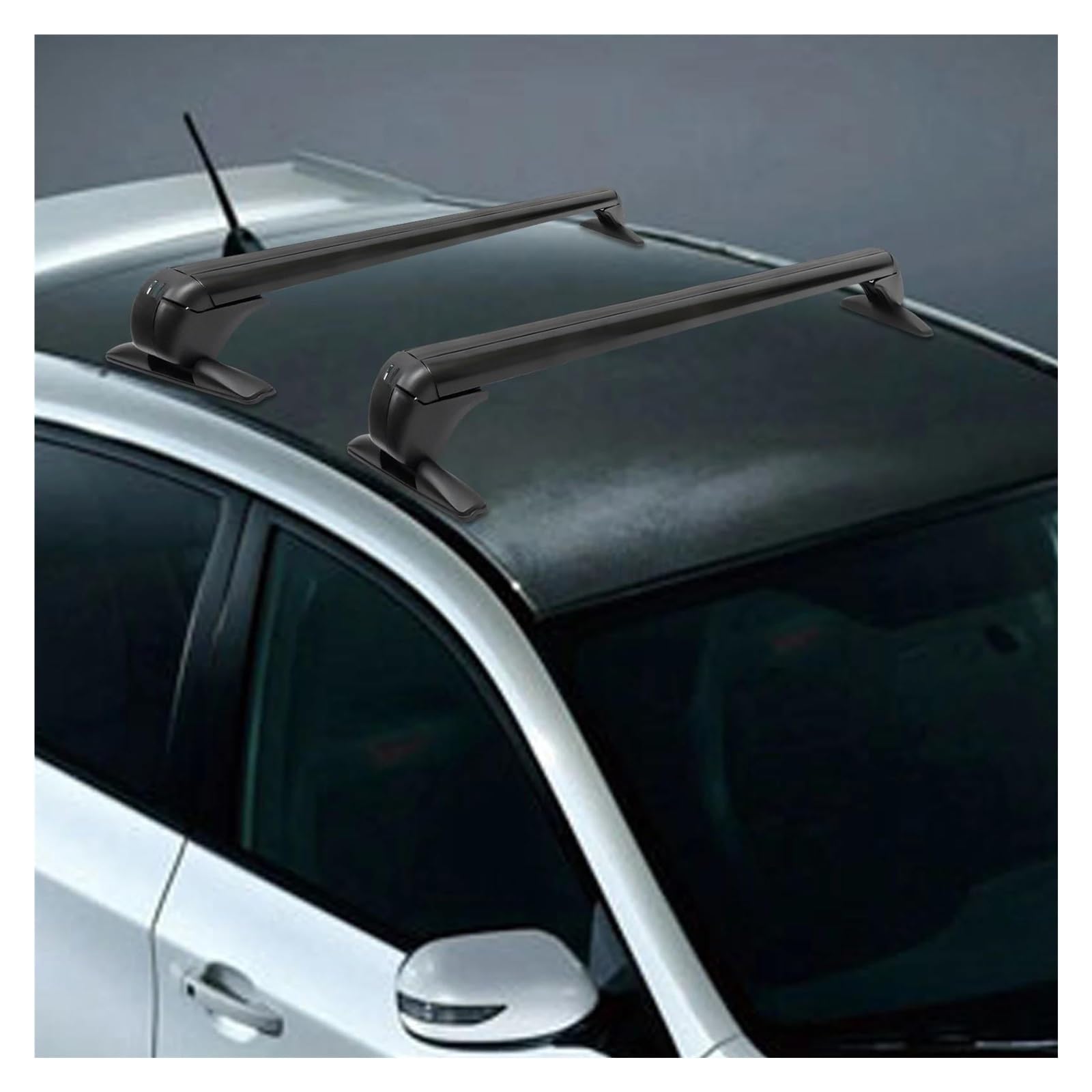 Dachträger 1 Paar Universal-Autodachträger Aus Aluminium Gepäck Mit Schloss Autostreifen Oben 1 M Aluminium-Dachträger 4- Oder 5-türige Autos Relingträger