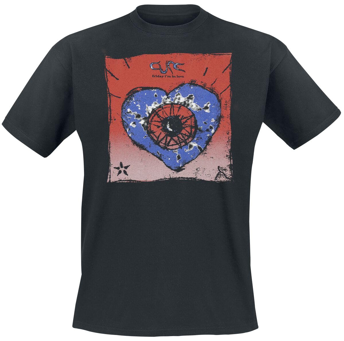 The Cure Faith T-Shirt (UK, Alpha, XL, Regular, Regular, Black)