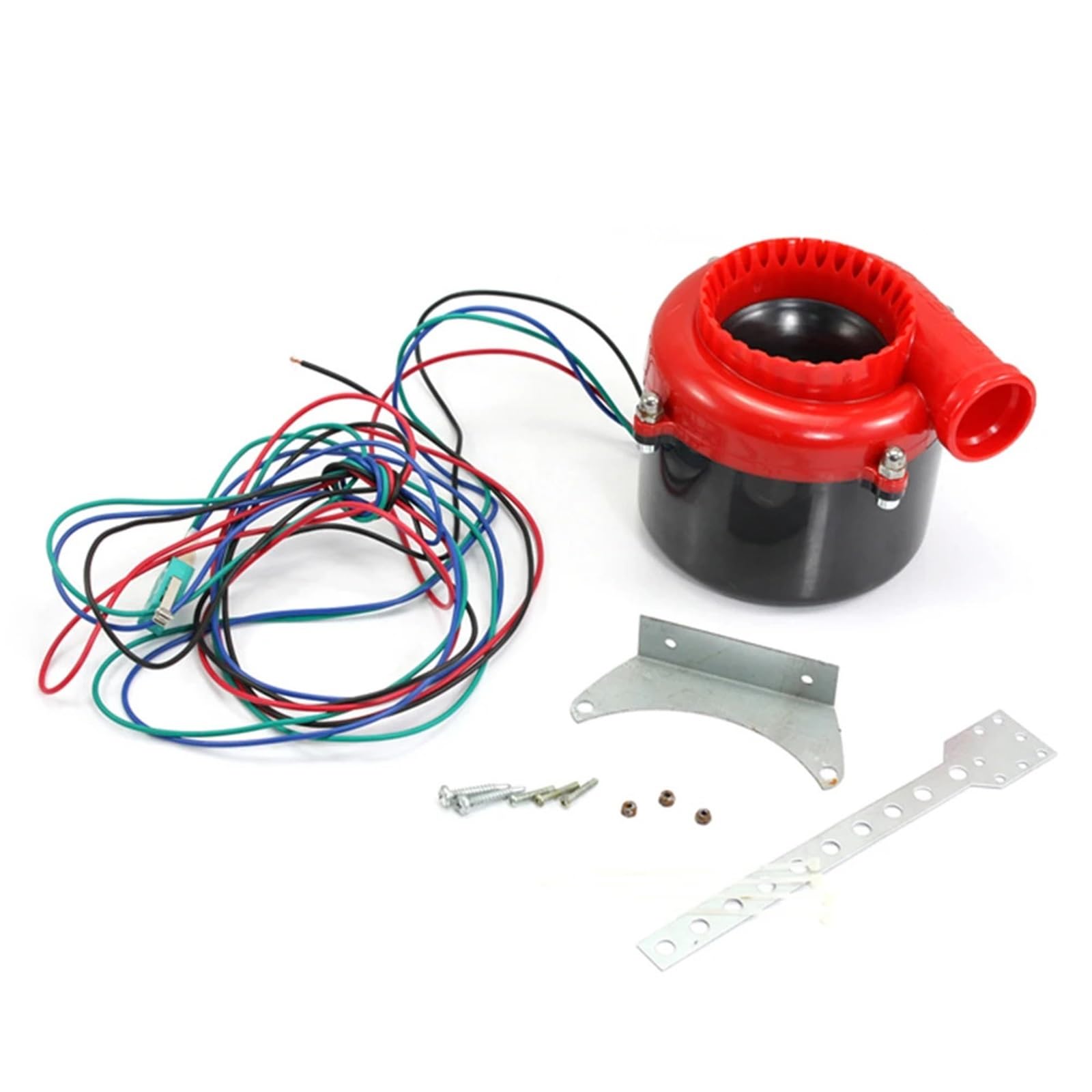 silnik turbo Uniwersalny Samochód Fake Dump Elektroniczny Turbo Blow Off Hooter Valve Analog Sound BOV Elektroniczny Zawór Bezpieczeństwa Czerwony Turbo Turbocharger turbine