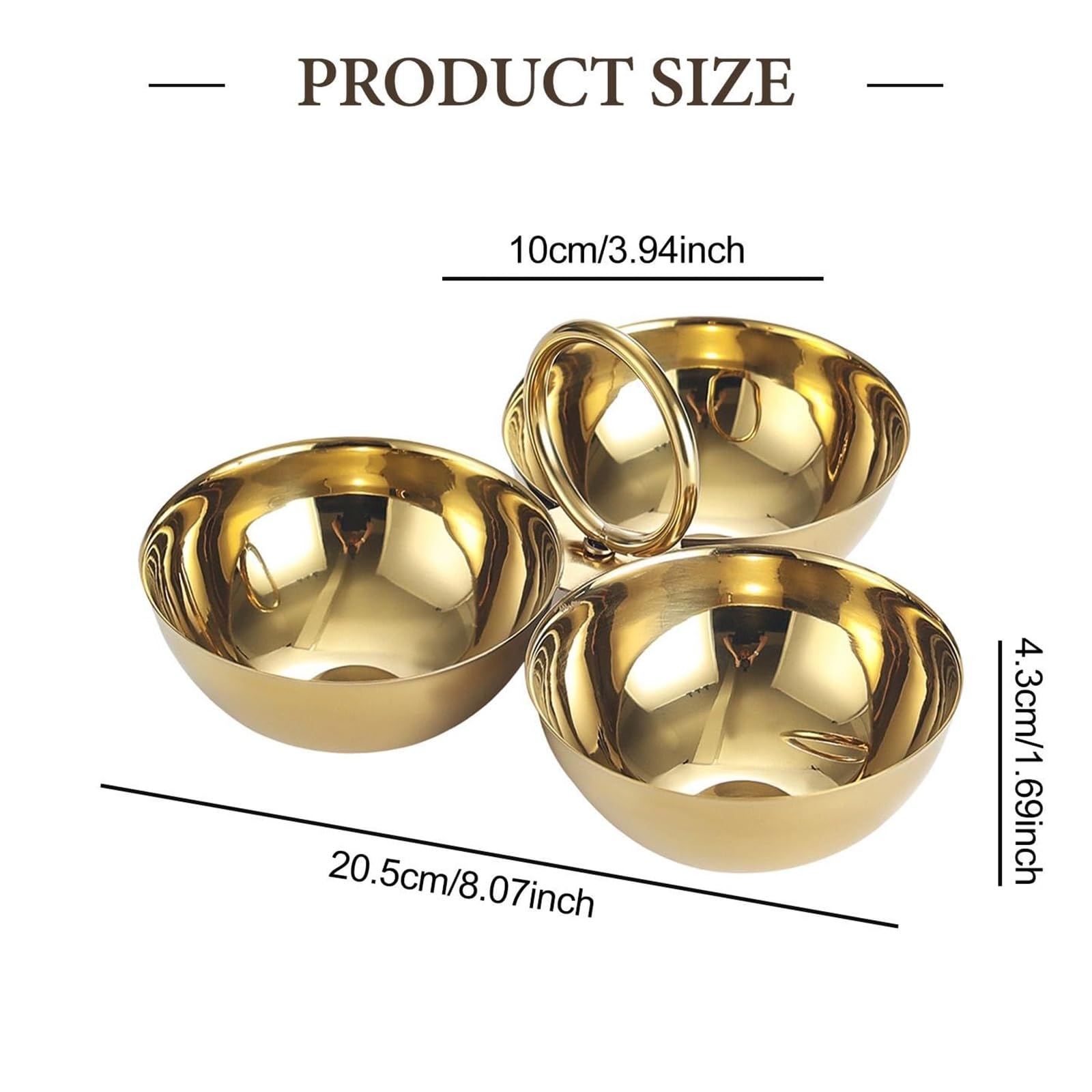 Plat à trois compartiments en acier inoxydable pour adultes et enfants offrant une grande durabilité pour les familles. Assiette portable pour collations