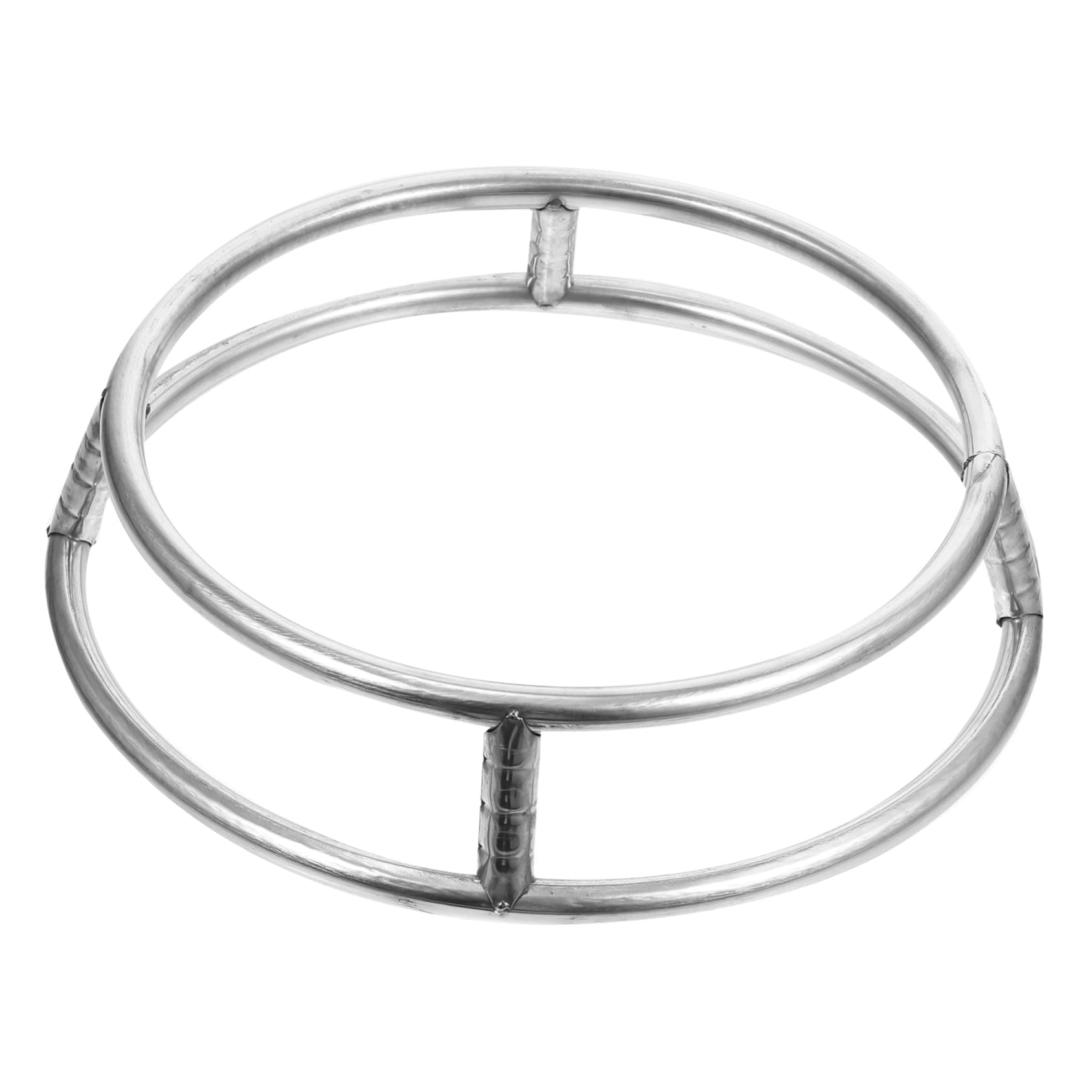 FUNOMOCYA Pot Rack Double-layer Stainless Steel Stand for Pots and Woks Anti-scalding Design with Ventilation Strong Load-bearing Capacity and Non-slip Base