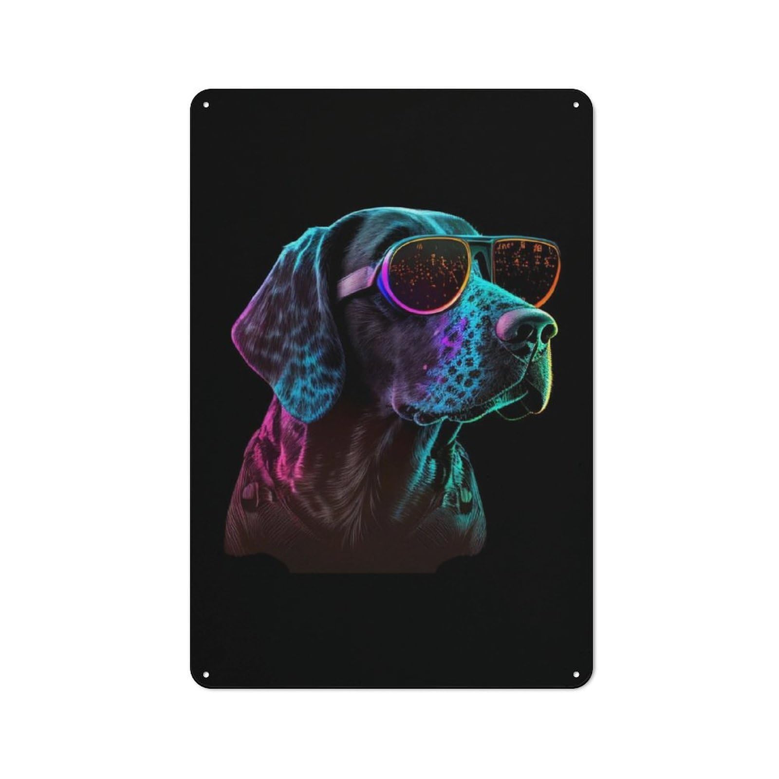 Junmoney German Shorthaired Pointer Metal Wall Sign 30X20cm Featuring For Pub Or Café, For Vintage Wall Decor Fans, For Home Office And Studio Walls