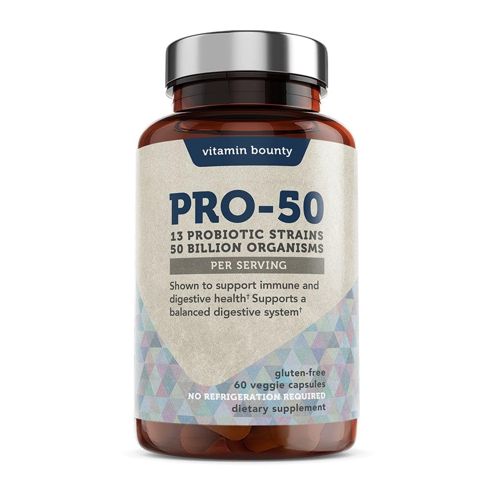 Vitamin Bounty - Pro 50 Probiotic - 13 Probiotic Strains, 50 Billion Organisms Per Serving