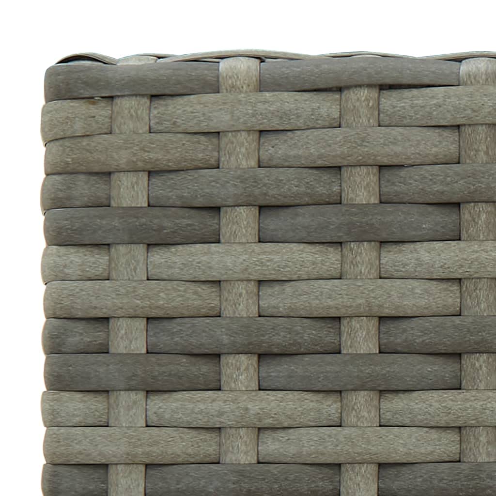 vidaXL 4X Tabourets de Bar Fauteuils de Comptoir Sièges de Pub Tabourets de Comptoir Fauteuils de Pub Sièges de Bistro Gris Résine Tressée